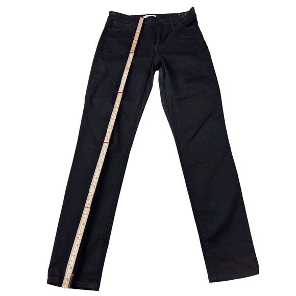 Madewell Curvy High-Rise Skinny Jeans Black Denim Size 29T - Picture 3 of 15